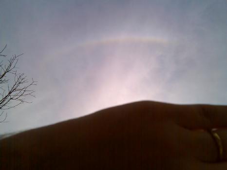 Image of partial Sun halo