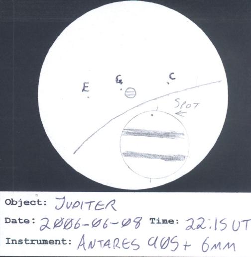 Rough sketch of my view of Jupiter