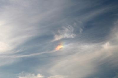 Sundog to right of Sun