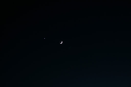 Venus and the Moon